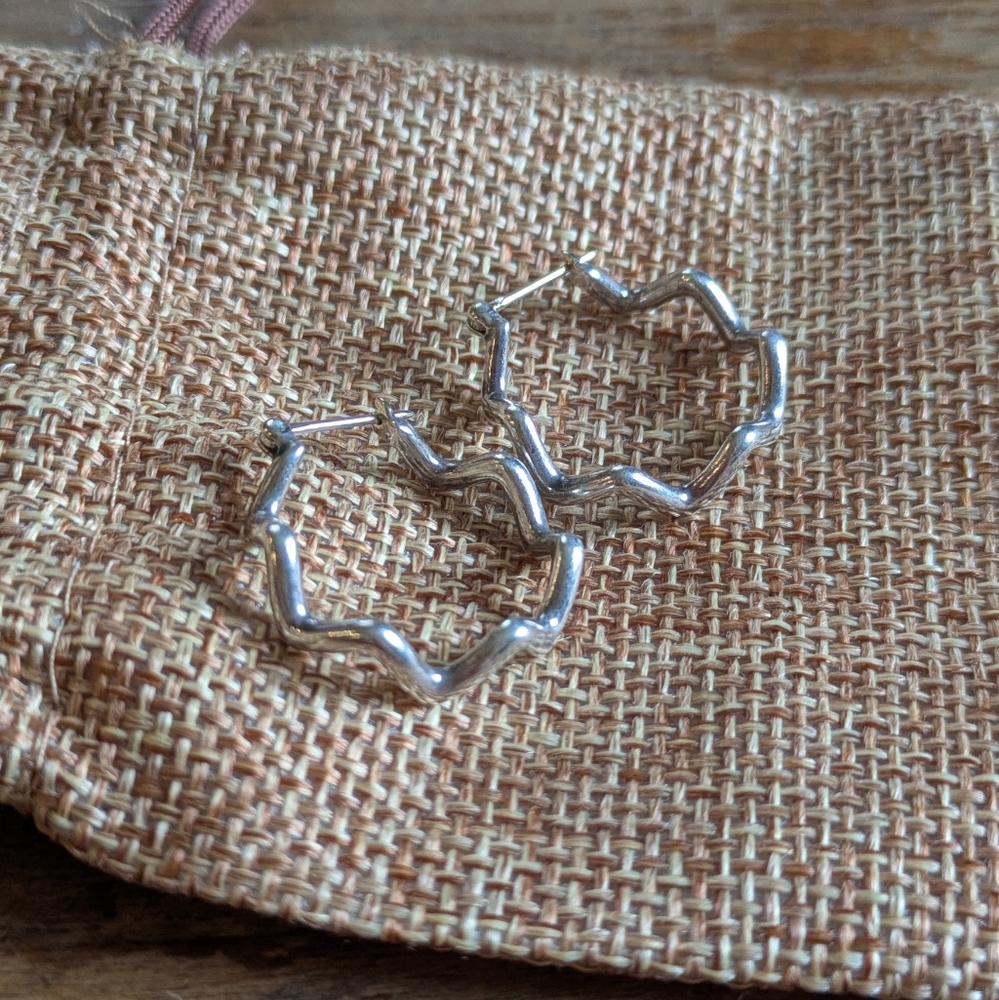 Tiffany Paloma Picasso Zigzag Hoop Earrings
